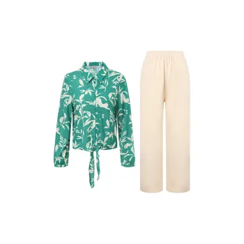 Yiner Life Pajama Set Women's Green