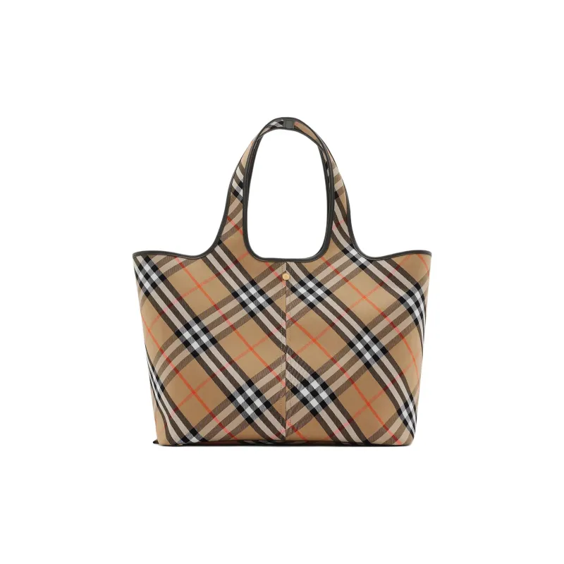 Burberry Cotton Twill Tote Bag Shopping Bag Handbag Medium Size Women's Sand-2