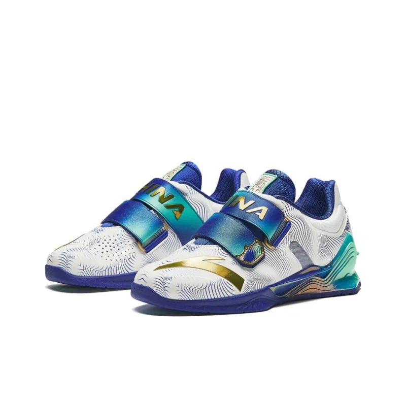 Anta Anti Slip Wear Resistant Low Top Training Shoes Men's White Blue-1