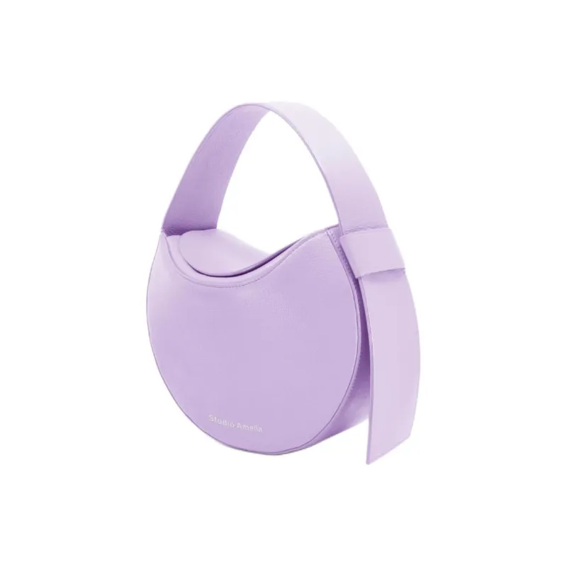 STUDIO AMELIA Sheep Nappa Leather One Shoulder Handbag Crossbody Bag Mini Women's Light Purple-2