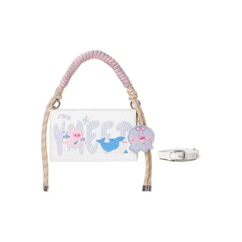 Sound For Life Synthetic Leather Patchwork Fabric Handbag Shoulder Bag Crossbody Bag Women's