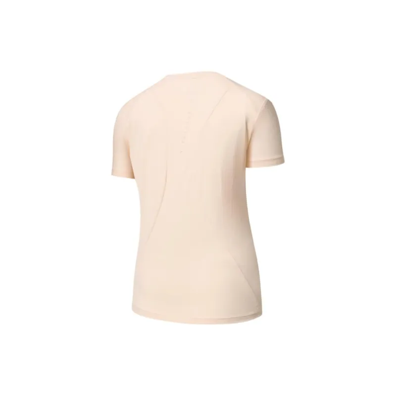 Erke T Shirt Women's Single Dyed Light Apricot-1