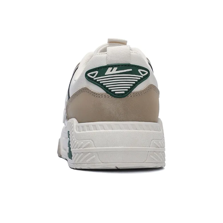Warrior 1927 Wear-resistant And Lightweight Low-Top Skateboard Shoes Men's Beige Khaki Green-2