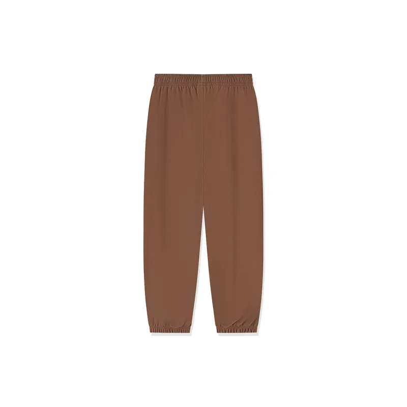 QIAODAN Knitted Sweatpants Women's Maroon Umber-1