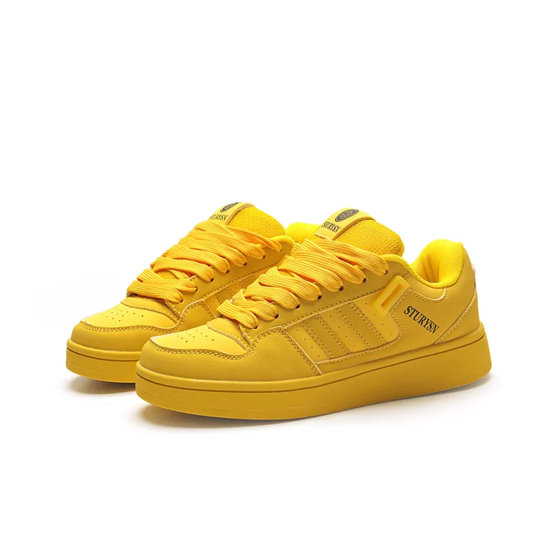 STUR YSN Wear resistant And Lightweight Low Top Skateboard Shoes Unisex Gold Coast-2