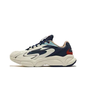 Erke Cushioning Wear-Resistant Low-Top Casual Running Shoes Men's White Blue