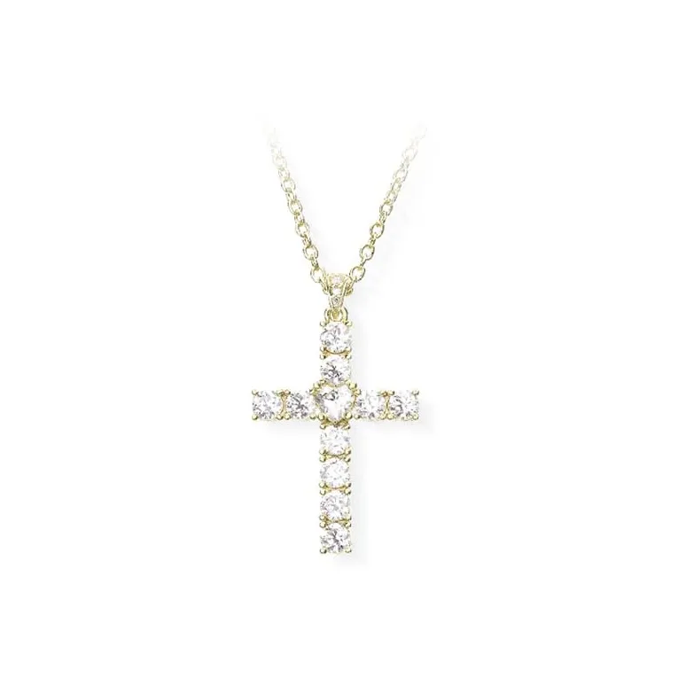 CHIARA FERRAGNI Zircon Water Coated 18K Gold Italian Advanced Luxury Necklace Unisex Gold-0