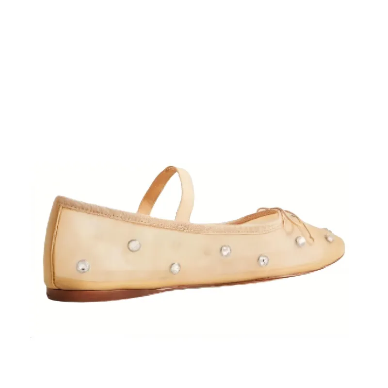 Loeffler Randall Leonie Crystal-embellished Ballerina Shoes-3