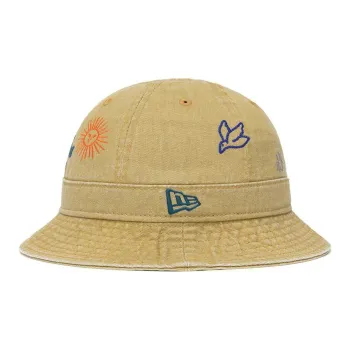 New Era Cotton Polyester Bucket Hats Unisex Brown