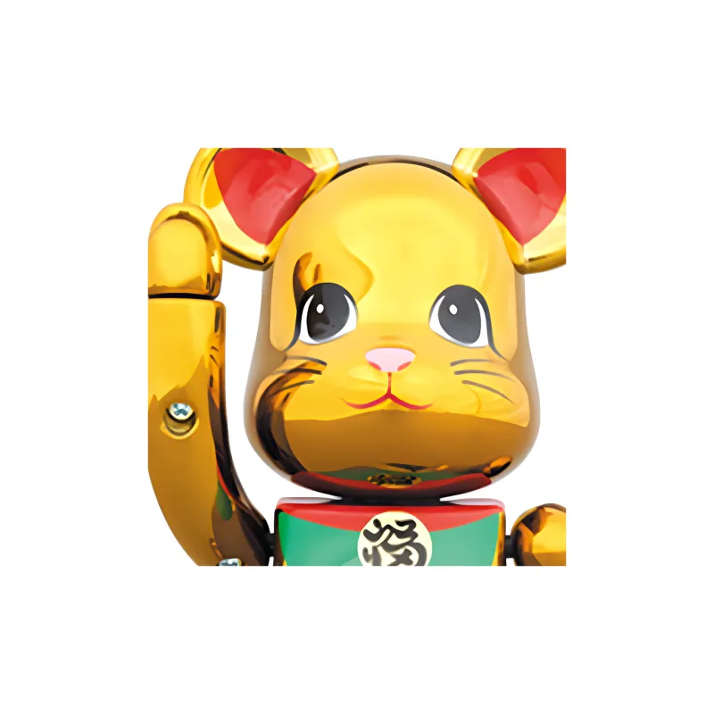 BE@RBRICK Lucky Cat Good Luck Ultra-Durable Gold-Plated Trendy Figures-2
