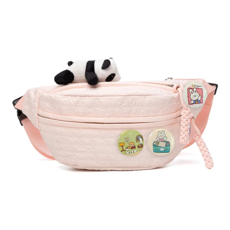 UNITE STAR Nylon One Shoulder Crossbody Bag, Sling Bag Regular Women's Pink/Green/Yellow-14