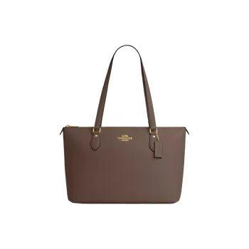 COACH Gallery Recycled Leather Tote Bag Shopping Bag Shoulder Bag Handbag Large Size Women's Dark Stone Color