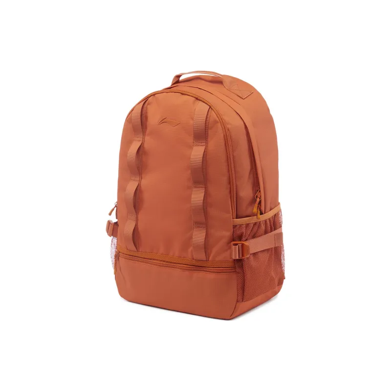 LiNing Fitness Series Polyamide Backpack Unisex Ochre Orange-1