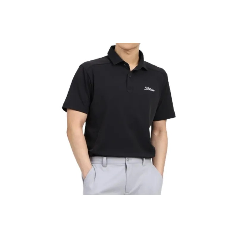 TITLEIST Polo Shirt Men's Black-1