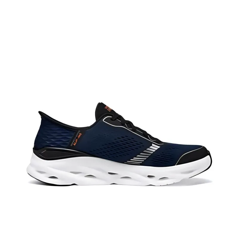 Skechers WOMEN'S GO Series Wear Resistant Breathable Cushioning Low Top Running Shoes Men's Navy-1