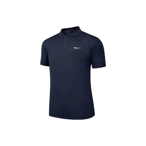 Erke Moisture Wicking Series Polo Shirts Men Reef Stone Blue