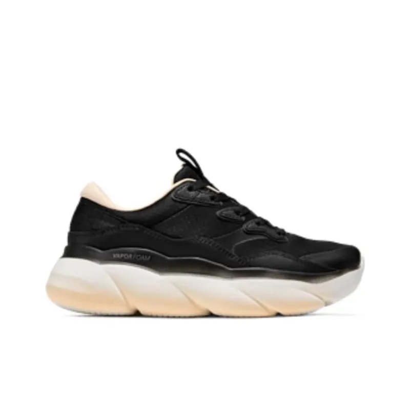 Skechers Sport Cushioning Slip Resistant Breathable Rebound Low Top Casual Shoes Women's Black White-1
