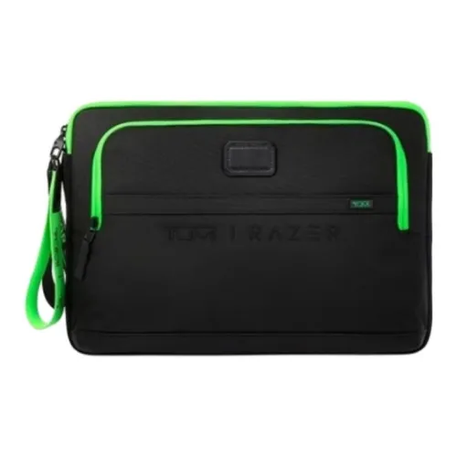 TUMI ×RAZER Razer Collaboration Elastic Nylon Laptop Bag Clutch Unisex Jasper