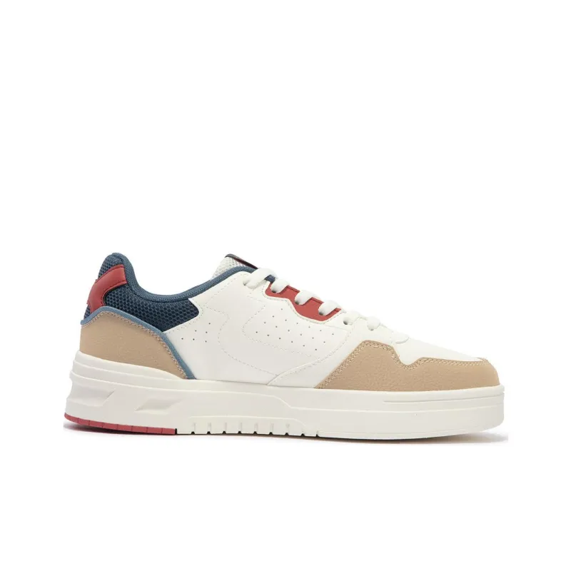 361° Anti Slip Wear Resistant Low Top Skateboard Shoes Men's White Blue-1