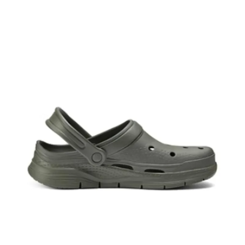 Skechers Arch Fit Valiant Clogs Men's Olive Green-1