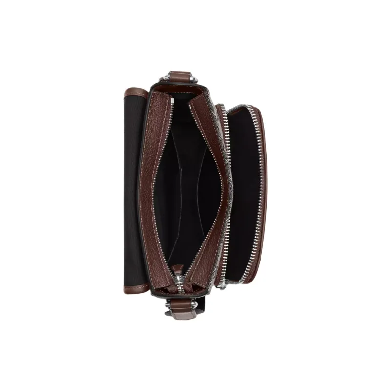 COACH Sullivan Jacquard With Leather Shoulder Bag Crossbody Bag Small Size Men's Oak And Maple Wood Color-2