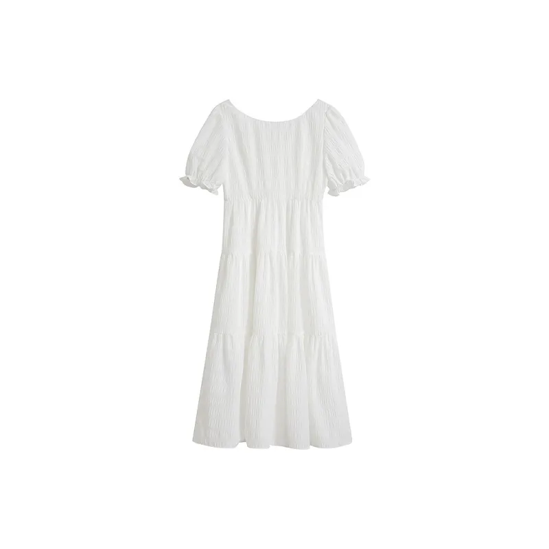 Inman Short Sleeved Dress Women's Gift Box Set Frost White-1