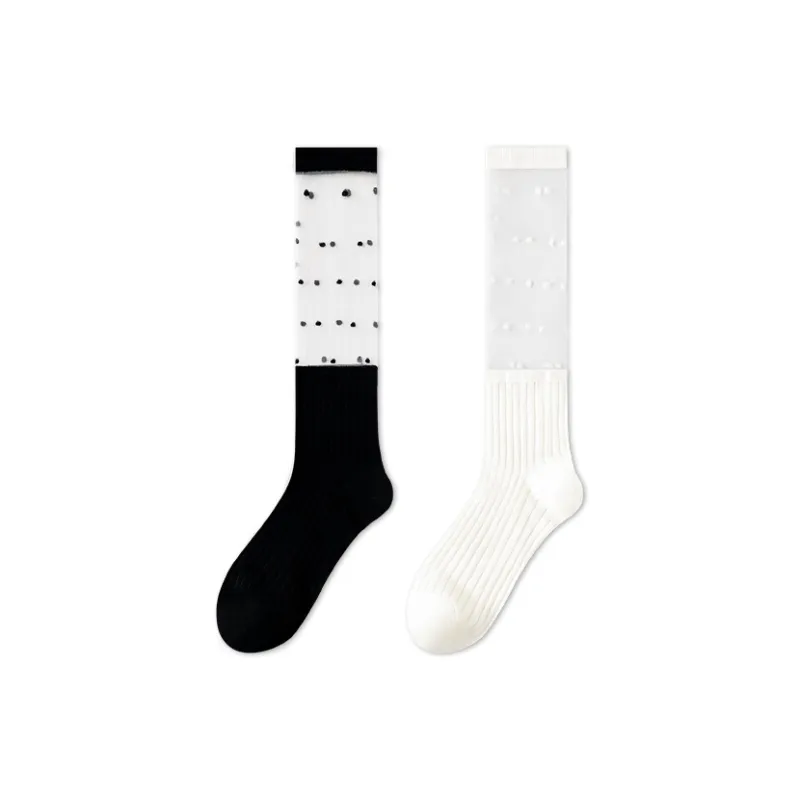 LUOLIAN Knee High Socks Women's 2 Pack-6