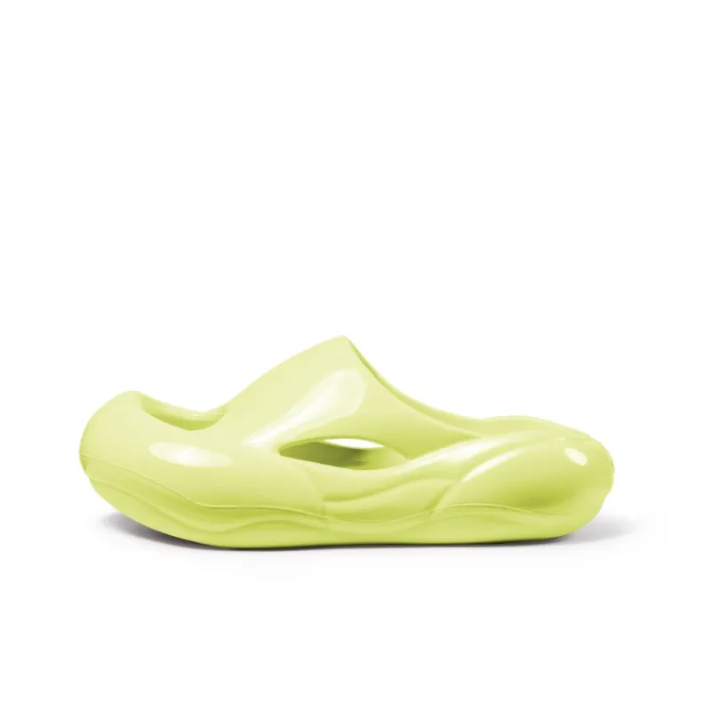 CN EVA Slip Resistant Odor Resistant Abrasion Resistant Slide Slippers Unisex Yellow-0
