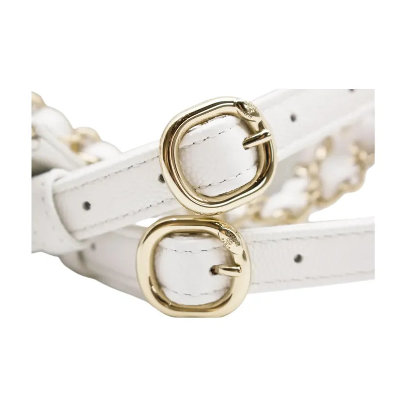 CHANEL Shiny Calfskin Backpack Women's White-9