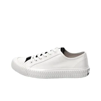 Excelsior Canvas Shoes Unisex Low Top Steam White