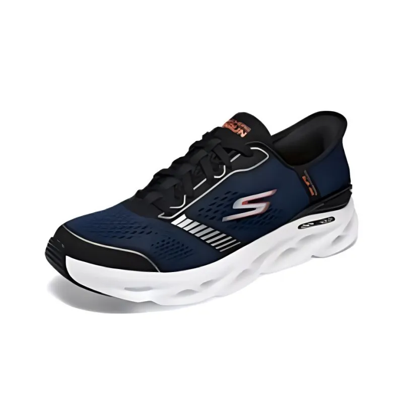 Skechers WOMEN'S GO Series Wear Resistant Breathable Cushioning Low Top Running Shoes Men's Navy-2