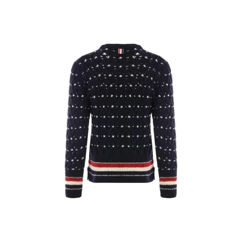 THOM BROWNE Donegal Cable knit Jumper-1