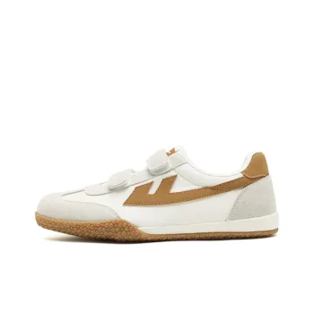 Warrior Wear-resistant Lightweight Breathable And Non-slip. Low-Top Canvas Shoes Unisex Beige Brown