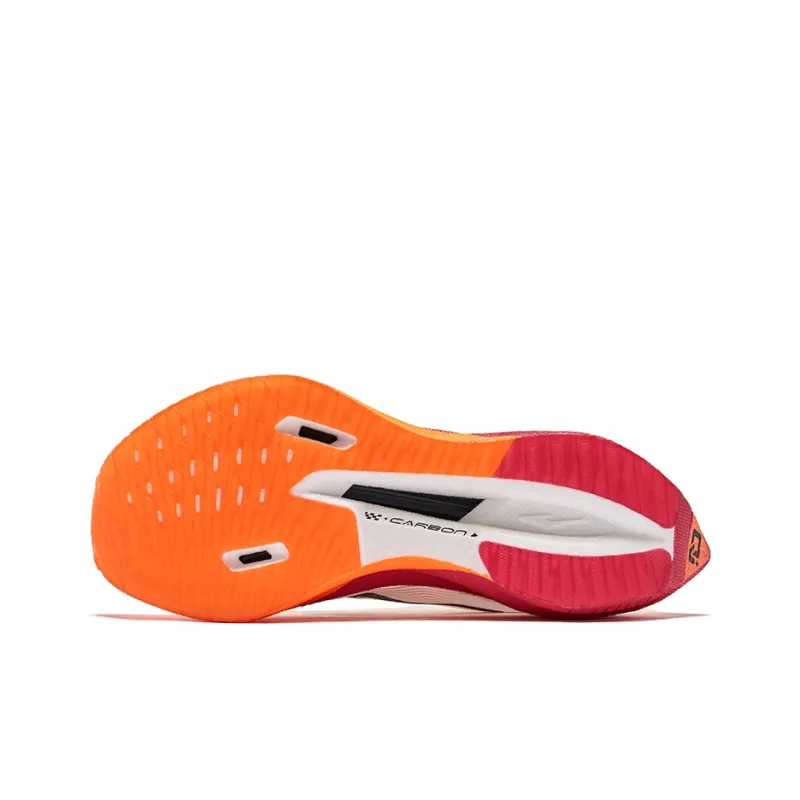 Erke Zhijing 2.0 Cushioning Breathable Rebound Low Top Running Shoes Women's Sunset Color Scheme-3