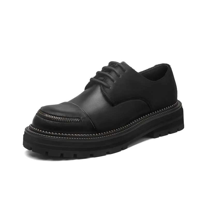 TUATARA Casual Shoes Unisex Black & Horsehair-1