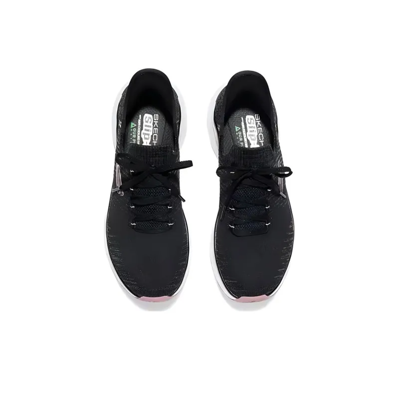 Skechers Sport Cushioned Wear Resistant Coverage Low Top Casual Shoes Women's Black-3