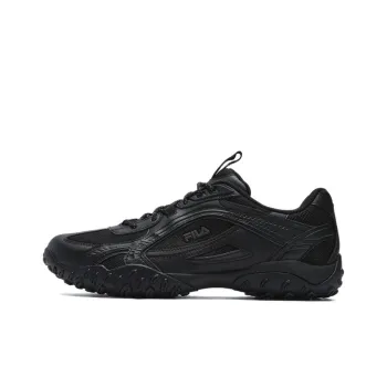 FILA PEBBLE Slip Resistant Low Top Casual Running Shoes Men's Black