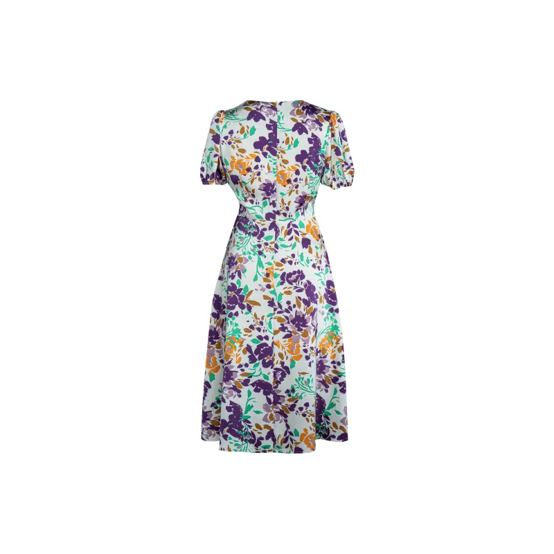 ROEYSHOUSE Short Sleeved Dress Women's Multicolor-1