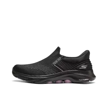 Skechers WOMEN'S GO WALK Anti Slip And Wear Resistant Breathable Low Top Casual Shoes Women's Black Pink