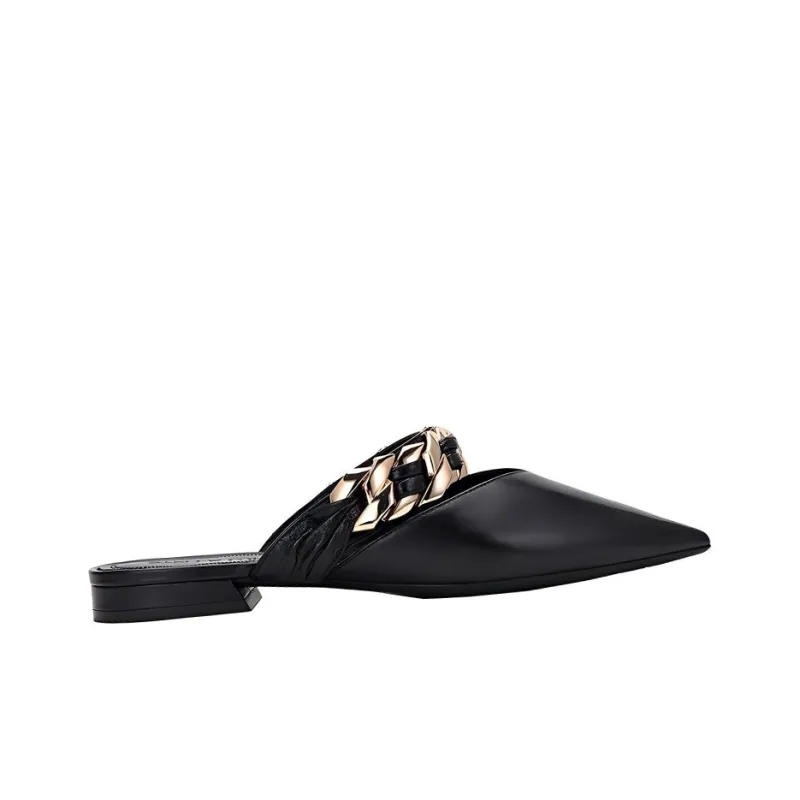 STELLA LUNA Wrap-toe Slippers Women's Black-1