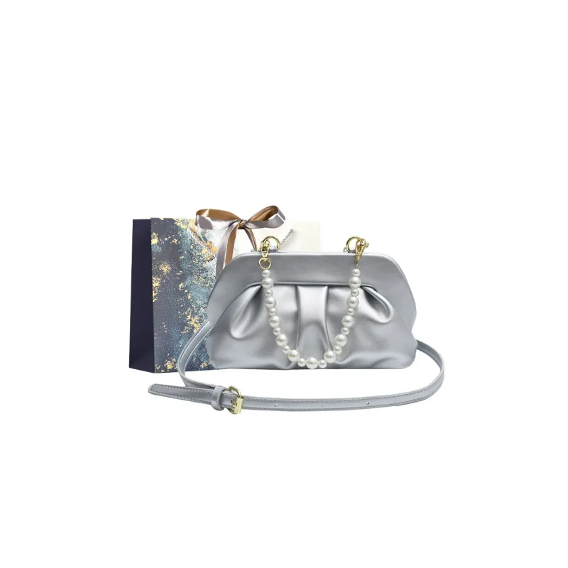 Iman's House PU One Shoulder Handbag Regular Women's White/Ecru/Silver/Pink/Black-6