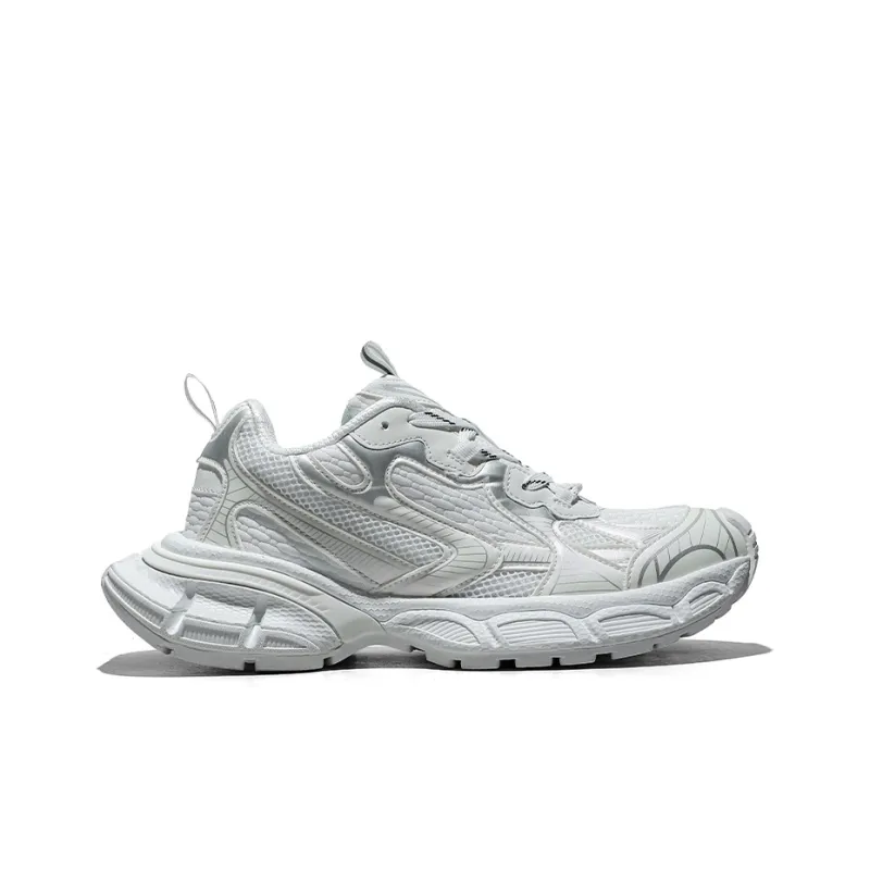 BOIGEMES Chunky Sneakers Unisex Low Top White/Black/Gray/White Blue/Champagne-2