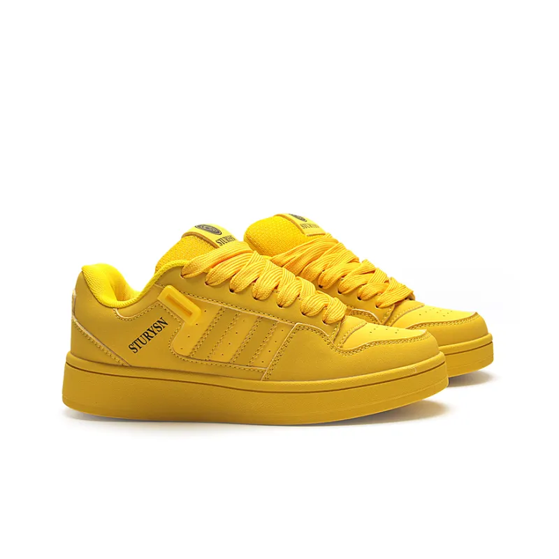 STUR YSN Wear resistant And Lightweight Low Top Skateboard Shoes Unisex Gold Coast-3