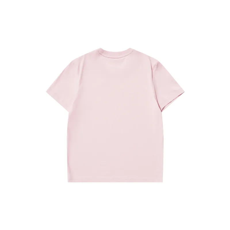 Erke Comprehensive Training Collection Sports Lifestyle Collection T Shirt Women's Peony Pink-1