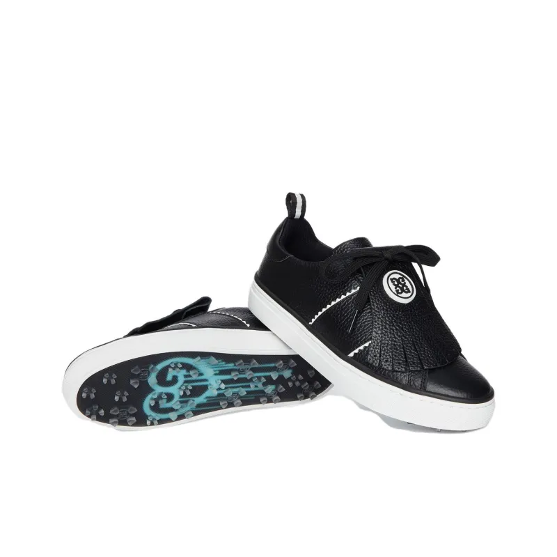 GFORE Low Top Golf Shoes Women's Black White-2