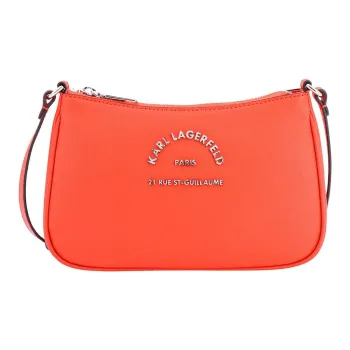 KARL LAGERFELD / Karl Lagerfeld Jeans Logo Plaque Zip Up Crossbody Bag