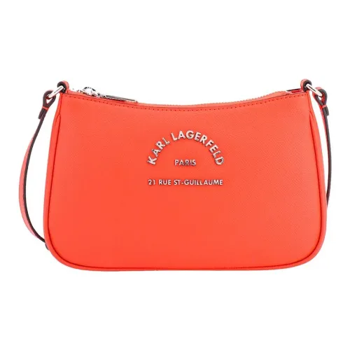 KARL LAGERFELD / Karl Lagerfeld Jeans Logo Plaque Zip Up Crossbody Bag