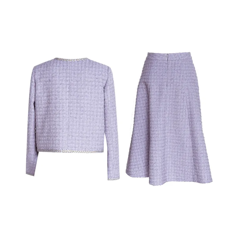 ROEYSHOUSE Skirt Set Women's Light Purple-1