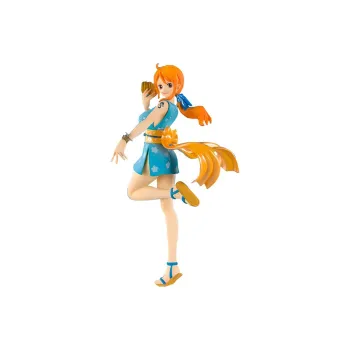 BANDAI Figuarts Zero One Piece Nami Onami And O Tama Action Figure Blue