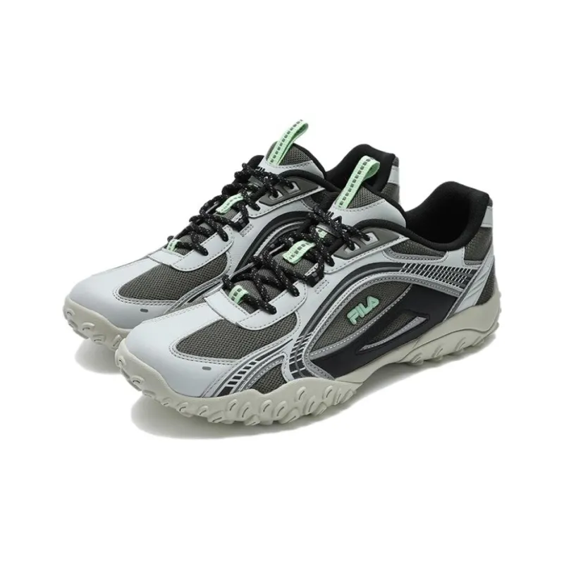 FILA PEBBLE Cushioned Slip Resistant Low Top Casual Running Shoes Men's Gray-2
